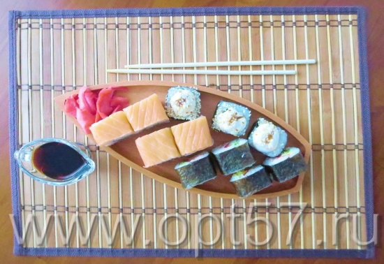 Деревянное блюдо, гето для подачи суши, роллы, Лодка